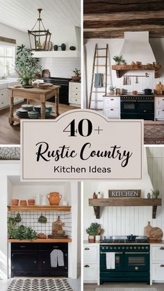 40+ Rustic Country Kitchen Ideas Grandma Would Approve Of Small Country Kitchens, Farmhouse Style Rugs, Shabby Chic Cabinet, Distressed Kitchen, Country Kitchen Designs, Shaker Style Cabinets