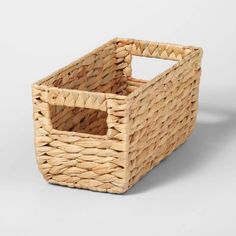 an empty basket is shown on a white background