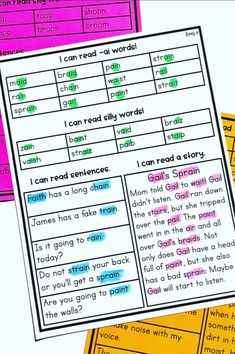 three different types of words that are used to describe the same thing in each language