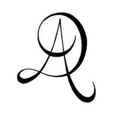 the letter logo is drawn in black ink