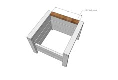 the plans for an end table are shown