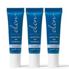 ELON®️️ Lanolin Rich Nail Conditioner 3-Pack: SAVE $5 ONLINE ONLY. helps with a variety of nail problems such as cracking, splitting, peeling, thin, brittle or difficult to grow nails. #nails #nailcare Nail Fungus Remedies, Anti Aging Hands, Dry Cuticles, Nail Problems, Lasik Surgery, How To Grow Nails, Brittle Nails, Nail Growth, Nail Strengthener