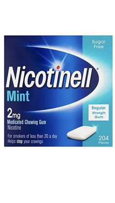 Nicotinell Nicotine Gum, Quit Smoking Aid, Mint Flavour, 2 mg, 204 Pieces. Multivitamin Tablets, Multivitamin, Sugar Free, Beauty Health, Health Care, Health And Beauty