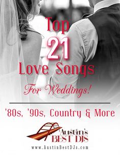 the top 21 love songs for wedding