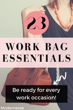 Work Bag Essentials The Office, Office Bag Essentials, Work Bag Essentials, Bags Organization, Work Hacks, Office Things, Office Organizing, Womens Work Bag, Organizing Life