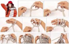 the instructions for how to tie bracelets with silver thread and beads on each strand