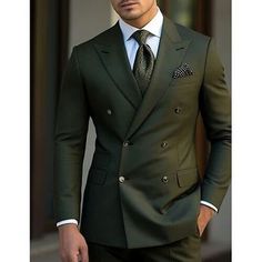 Category:Suits; Embellishment:Pocket; Season:Spring, Fall, Winter, Summer; Fabric:TR; Front Closure:Double-Breasted Buttons; Style:WorkWear,Business; Includes:Jacket,Pants; Occasion:Wedding; Fit Type:Slim Fit; Jacket Buttons:Double Breasted Six-buttons; Jacket Pockets:Straight Flapped; Pattern:Solid Colored; Neckline:Peak; Listing Date:10/13/2023; Production mode:External procurement; Pant Length:; Pants Waist:; Shoulder Width:; Sleeve Length:; Bust:; Height:null; Weight (kg):null; Hips:null; Cl Double Breasted Suit Men, Summer Wedding Suits, Gentleman Lifestyle, Blazer Outfits Men, Cheap Suits, Blue Suit Men, Classy Outfits Men, Dress Suits For Men, Stylish Men Casual