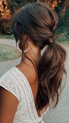 Braided Low Ponytail, Low Ponytails, Hairstyle Ponytail, Hairstyle Hoco, Guest Hair, Bridesmaid Hair Makeup, Updo Hairstyle