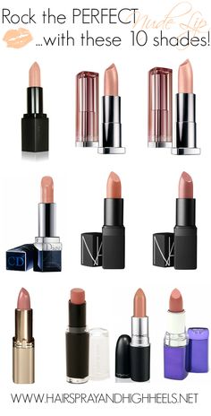 Best Nude Lipstick Shades, Best Nude Lipstick, Nude Lipstick Shades, Make Up Inspiration, Nude Lips, Nude Lipstick, Makeup Obsession, Kiss Makeup, I Love Makeup