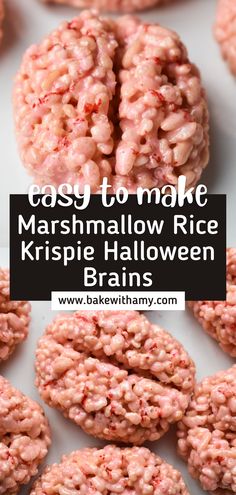 marshmallow rice krispie halloween cookies with text overlay