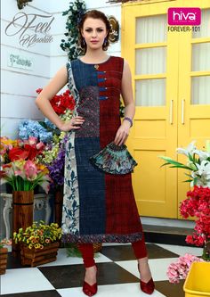 Washi Dress, Peasant Dress Patterns, Beautiful Kurti, Crochet Sweater Dress, Simple Dress Pattern, Pattern Dress Women, Cotton Kurti Designs, Comfortable Clothes