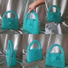 The bag is a great gift for yourself, a friend or mom This luxurious beaded bag is handmade without glue.  The bag is a bright turquoise color and has a beautiful shimmer in the sun with golden highlights.  !Product color may vary depending on screen settings.! Bead size 10 mm In the work, a strong fishing line 0.8 mm was used that can withstand a weight of 10 kg It has a detachable stainless steel chain strap. gold colored hardware. button on the lid of the bag.  chain length 120 cm bag size: lenght 19 cm widht  7 cm  height 12 cm height with handle 22 cm The bag can be carried by hand or over the shoulder. It has a convenient size and holds a  phone, money (cardholder or wallet), cosmetics, keys, passport or ID card Square Beaded Bag For Gifts, Blue Rectangular Bag With Pearl Handle, Trendy Beaded Bag As A Gift, Trendy Beaded Bag For Gift, Trendy Beaded Bag As Gift, Light Blue Pouch Bag As Gift, Light Blue Pouch Bag For Gift, Blue Pouch Box Bag As Gift, Blue Square Bag For Gifts