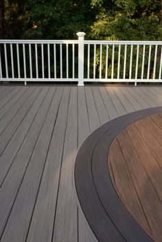 the deck is clean and ready for us to use