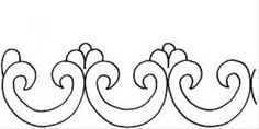 a line drawing of an ornamental design