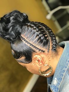 Ponytail Hairstyles With Braiding Hair, Ghana Hairstyles, Black Hair Updo, Hairstyles With Braiding Hair, Unusual Hairstyles, Beliage Hair, Updo Ponytail, Weave Ponytail Hairstyles