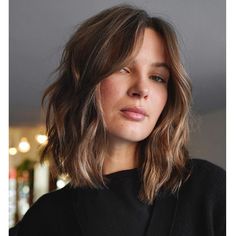 Shaggy Bob Haircut, Bob Haircut With Bangs, Lob Haircut, Long Bob Hairstyles, Trending Haircuts, Haircuts With Bangs, Long Bob, Shoulder Length Hair, Medium Length Hair Cuts