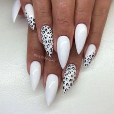 Cute Short Acrylic Nails Pointy, Pointy Nails Designs, Anytime Nails, Santa Nails, Inspiration Nails, Pointy Nails, Stiletto Nail Art, Leopard Print Nails, Stiletto Nails Designs