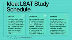 the ideal lsat study schedule