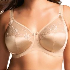 Brand New With Tags - Never Worn Or Tried On A Real Treat For Elomi Bra Seekers! Caitlyn Is Almost Impossible To Find And If You Wore It Before, You Most Likely Loved It. This Plus Size Bra Embodies Comfort, Support, And Coverage. Amazing Shape. Amazing Lift. Three Section Cups, Side Panels, And Powermesh Sides Do All The Work. A Smooth Design With Sheer Top Cup Panels And Swiss Embroidery Add The Style. If We Have Your Size, They Won't Last Long. We Know That Finding This Elomi Full Cup Bra On Elomi Bras, Beautiful Bras, Sheer Embroidered Top, Swiss Embroidery, Underwire Sports Bras, Girdles, Full Cup Bra, Black Lace Bralette, Beautiful Bra