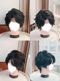 Male Wig Cosplay, Cosplay Wigs Male, Cute Male Hairstyles, Anime Wigs Short, 2024 Hair Trends For Women, 2024 Hair Trends