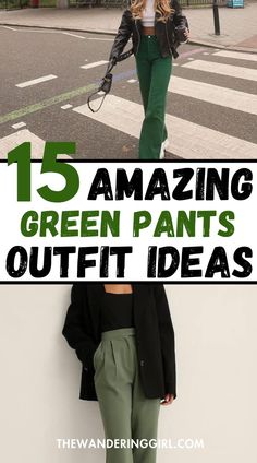 Looking for the best green pants to wear for any occassion? We've got your back? This post shows you 15+ green pants outfit ideas, casual green pants outfit ideas, green corduroy pants outfits, winter green pants outfit ideas, fall green pants outfit ideas, outfit ideas with green cargo pants, green dress pants outfits, and more aesthetic green pant outfit ideas! Wide Legs Green Pants Outfit, Avocado Pants Outfit, Outfits That Go With Green Pants, Womens Olive Green Pants Outfits, Colors That Go With Dark Green Clothes, Green Satin Cargo Pants Outfit, Green Suede Pants Outfit, How To Style Army Green Pants, Green Bell Bottom Pants Outfit