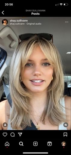 Face Opening Haircuts, Long Bob With Layers And Face Framing, Framing Layers With Curtain Bangs, Long Layers On Fine Hair, Face Framing Layers With Bangs, Blonde Layered Hair, Blonde Hair With Bangs, Layered Haircuts For Medium Hair, Bangs With Medium Hair