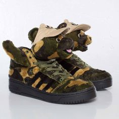 Item: Adidas Jeremy Scott Toddler  Condition: New Color: Camo Bear Style Code:  Q20918 Size: LISTED ABOVE Comes With: Original Box  100 Percent Authentic or Double your Money Back Shipping is $60 Dollars International Will ship using USPS or Fedex Ground Paypal confirmed address are the payments Please Bid with confidence 100% positive feedback and Owner of online rare shoe retailer JMSNEAKERS There are absolutely no RETURNS, REFUNDS, or EXCHANGES on this product for any reason We are not responsible for quality of Nike products, please contact Nike directly regarding quality issues. Any questions feel free to ask Happy Bidding Jeremy Scott Adidas, Double Your Money, Nike Products, Rare Shoes, Jeremy Scott, Boys Shoes, Kids Boys, Adidas Originals, Hiking Boots