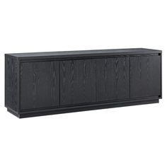 a large black cabinet with doors and drawers