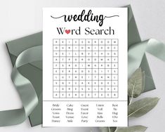 a printable wedding word search game