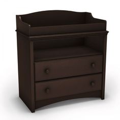 a baby crib with two drawers on the bottom and one drawer in the middle