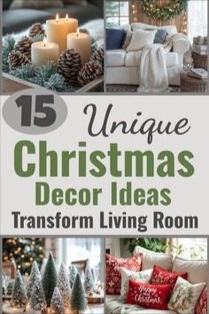 Diy Xmas Centerpieces, Christmas Living Room Ideas, Fall Living Room Ideas, Room Ornaments, Decor Ideas For Living Room, Lights Diy, Fall Living Room, Ideas For Living Room, Christmas Mantel Decorations