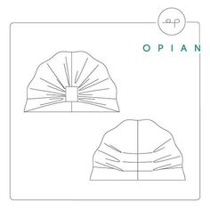 an image of a paper hat with the word opian on it