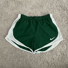 Feel Brand New, Have Only Worn Once, Almost Perfect Condition! Green Aesthetic Clothes, Aesthetic Clothes Cute, Cute Nike Shorts, Vintage Nike Shorts, Cute Nike, Clothes Cute, Workout Fits, Nike Running Shorts, Cute Nikes