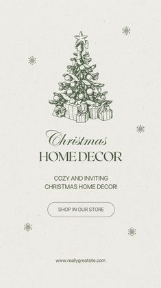 the christmas home decor flyer is shown