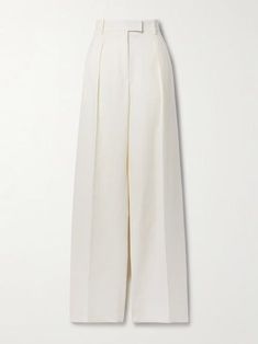 Linen Pants Outfit, Off White Pants, White Wide Leg Pants, White Linen Pants, Classic Pants, Wide Leg Linen Pants, Wide Pants, White Pants