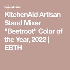 kitchen aid artisan stand mixer beetroot'color of the year, 2012