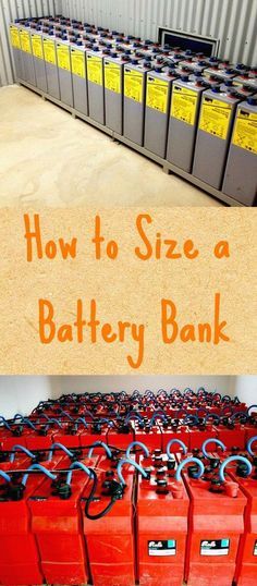 how to size a battery bank with lots of red boxes and chains on the bottom