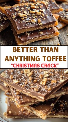 Celebrate the holiday season with Better Than Anything Toffee Recipe, which combines rich chocolate, crunchy toffee, and a hint of salt for a tantalizing treat.   #ToffeeRecipe #christmascrack Fools Toffee Recipe, Triple Layer Toffee Cracker Bars, Chocolate Toffee Bars Recipe, Best Homemade Toffee, Disney Toffee Recipe, Heath Bar Toffee Recipe, Winter Wonder Crunch Recipe, Licorice Toffee Recipe, Wyse Guide English Toffee