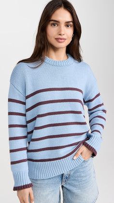 Shopbop - Designer Clothing, Shoes & Accessories Comfy Sweater, Easy Style, Sweater Collection, Soft Sweater, Comfy Sweaters, Denim Branding, Loungewear Shorts, Softest Sweater, Fitted Sweater