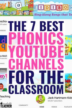 the 7 best phonics youtubee channel for the classroom