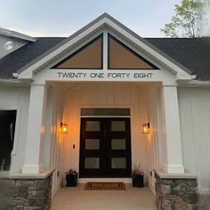 the front entrance to twenty one forty eight