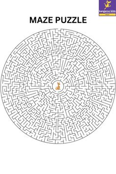 the maze puzzle is an easy way to help children learn how to read and draw