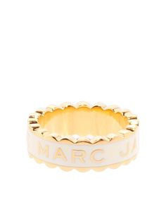 Gold-tone brass The Medallion scalloped ring from Marc Jacobs featuring scallop edge and slip-on style. Everyday Gold Ring Stack, Dior Gold Ring, Preppy Rings, Scalloped Ring, Preppy Ring, Marc Jacobs Ring, Preppy Accessories, Marc Jacobs Jewelry, Preppy Jewelry