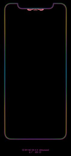 an image of a black background with colored lines