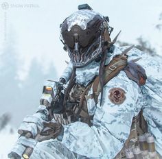 Futuristic Military Armor, Sci Fi Military, Cyberpunk Tech, Futuristic Military, Future Military, Snow Patrol, Futuristic Armour, Sci-fi Armor