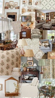 country vintage French cottage southern grandma thrift patterned home house Cottagecore Home, Living Room Decor Inspiration, New Living Room, House Inspo, Dream Home Design, House Inspiration, My Dream Home, Home Decor Inspiration, Cozy House