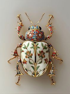 an ornately decorated bug is shown in this image