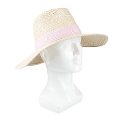 Elevate your sunny-day ensemble with the Levi's Women's Herringbone Band Wide Brim Straw Hat in a chic pink hue. This stylish accessory is designed to blend functionality with fashion, offering ample sun protection and a touch of elegance.

- Material: Lightweight straw
- Color: Pink
- Gender: Female
- Age Group: Adult
- Features: Wide brim for sun protection, herringbone band detail

Perfect for pairing with a breezy sundress or as a chic complement to your beach attire, this hat not only shiel Trendy Straw Hat With Uv Protection For Day Out, Pink Summer Sun Hat, Trendy Summer Fedora For Day Out, Pink Summer Hat For Beach Season, Pink Sun Hat For Vacation, Wide Brim Pink Sun Hat For Beach, Pink Wide Brim Sun Hat For Beach, Trendy Pink Sun Hat For Beach Season, Pink Flat Brim Fedora For Spring