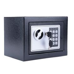 the electronic safe is open and ready for someone to use it in their home or office