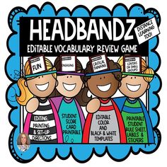 the headbandz editable vocabulary review game